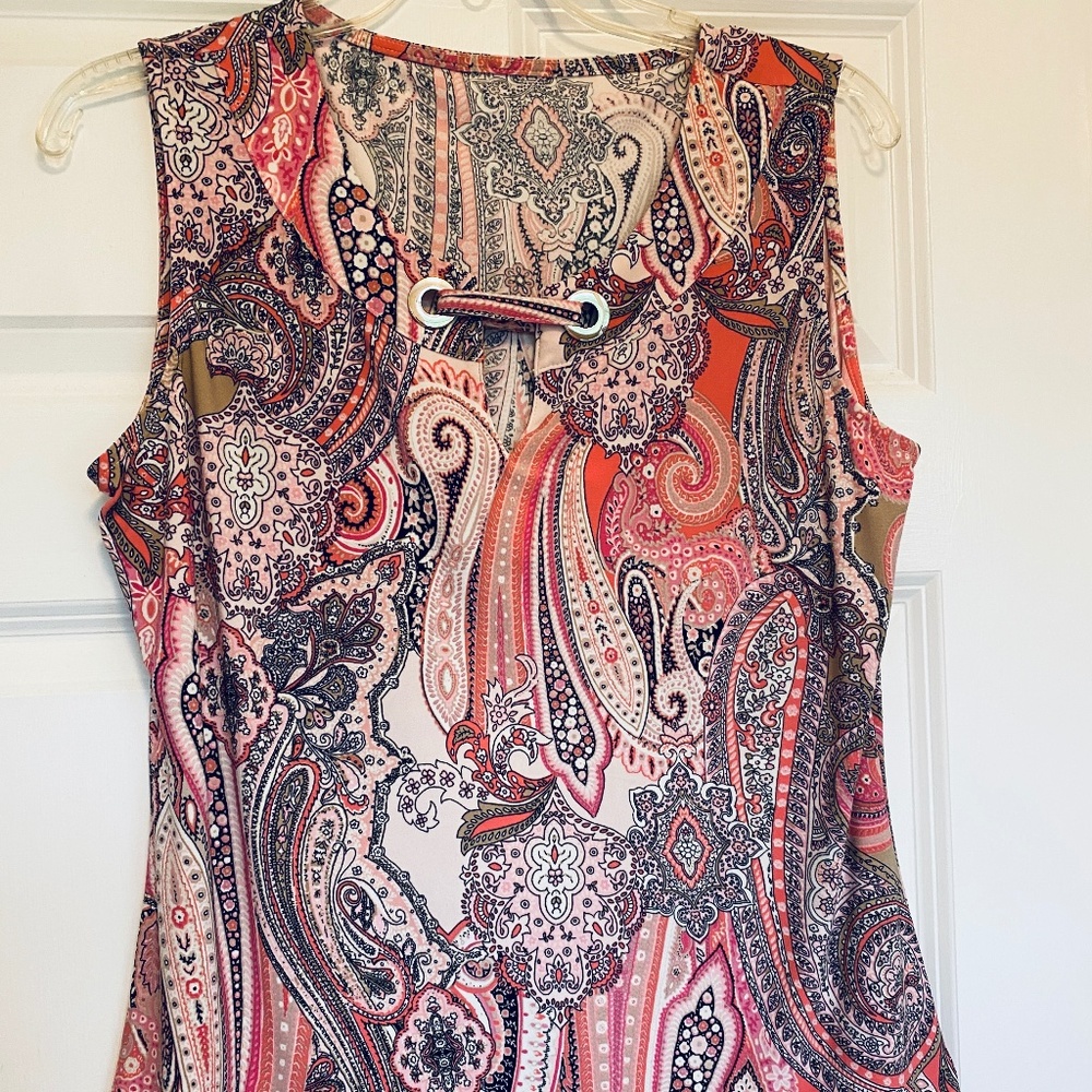Calvin Klein, Pink, black, white, Size 12